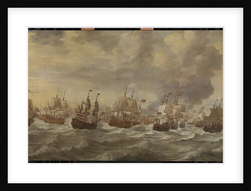 Episode from the Four Days' Naval Battle, 11-14 June 1666, of the Second Anglo-Dutch War, 1665-67 by Willem van de Velde I