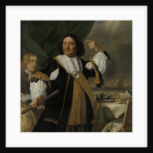 Portrait of Aert van Nes, Vice Admiral, Bartholomeus van der Helst by Ludolf Bakhuysen