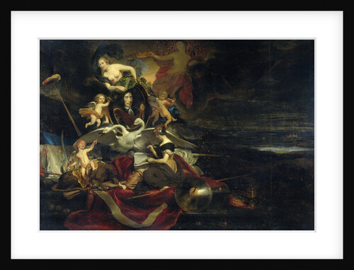 Allegorical Representation of the Expedition to Chatham in 1667, with a Portrait of Cornelis de Witt by Cornelis Bisschop