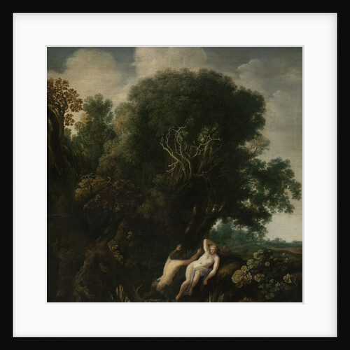 A Bathing Nymph Taken by Surprise by a Satyr by Moses van Uyttenbroeck