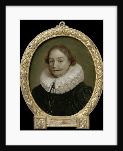 Portrait of Pierius Winsemius, Professor of Rhetoric and History in Franeker by Jan Maurits Quinkhard