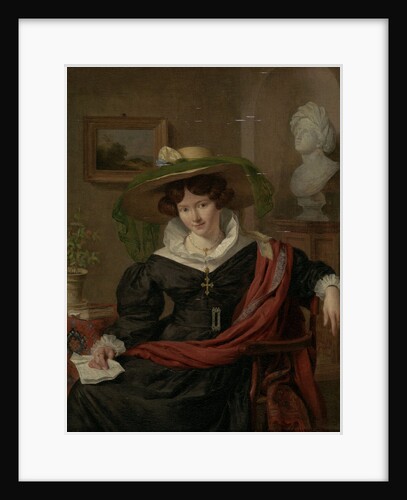 Portrait of Carolina Frederica Kerst, Wife of Louis Royer by Charles van Beveren