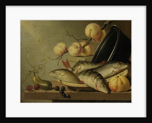 Still Life with Fish and Fruit by Harmen Steenwijck