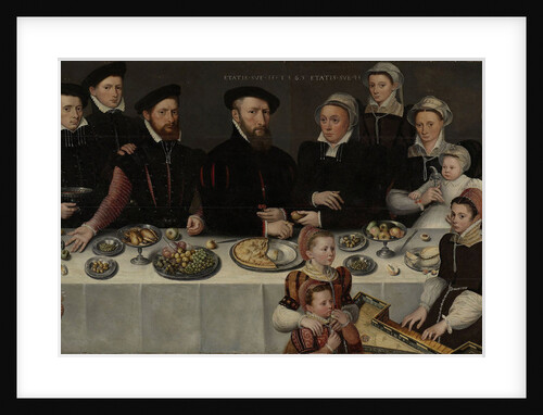 Family Portrait of Pierre de Moucheron, Merchant in Middelburg and Antwerp, his Wife Isabeau de Gerbier, their eighteen Children, their Son-in-Law Allard de la Dale and first Grandchild by Anonymous
