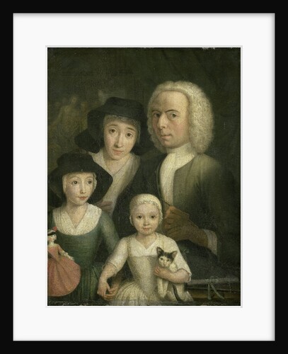 Self Portrait with his Wife Sanneke van Bommel and their two Children by Hendrik Spilman