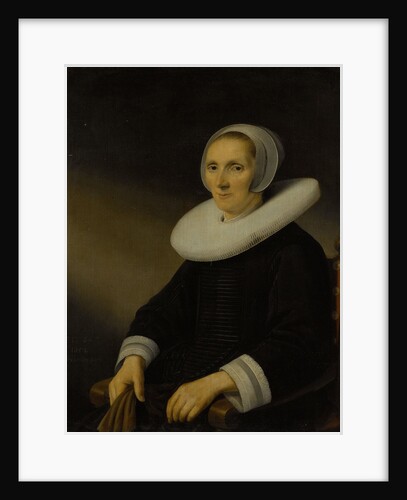 Portrait of a woman, probably Jacobmina de Grebber by Anthonie Palamedesz.