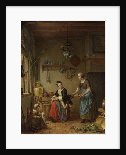 Kitchen Scene by Willem Joseph Laquy