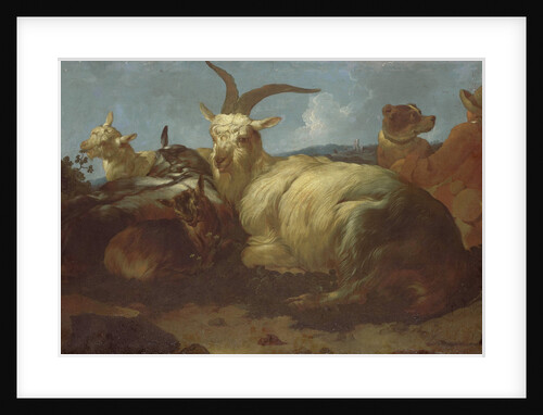A Goatherd Watching his Animals by Johann Melchior Roos