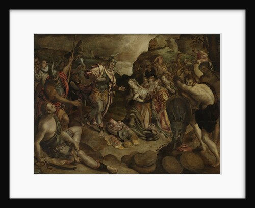 Meeting between David and Abigail by Christiaen Jansz. van Bieselingen