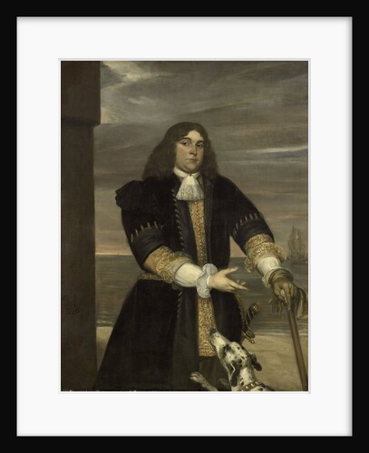Portrait of Sea Captain Jan van Gelder, Stepson of Michiel Adriaensz de Ruyter by Jan Andrea Lievens