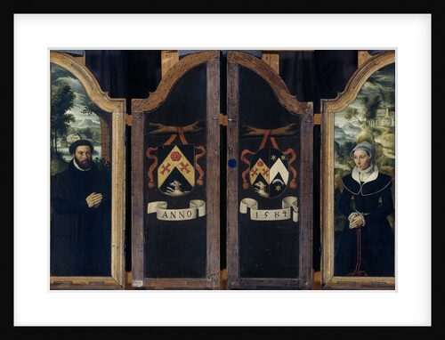 Two Wings of a Triptych with the Portraits of Julien de Brouckere and his Wife Elisabeth Canneel by Anonymous