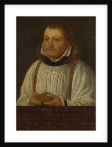 Portrait of Huybert Duyfhuys, Minister of St Jacobskerk in Utrecht, The Netherlands by Hendrick Martensz. Sorgh