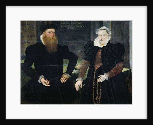Portrait of Gillis Hooftman, Shipowner, and his Wife Margaretha van Nispen (Gilles van Eichelenberg, called Hoffman) by Maerten de Vos