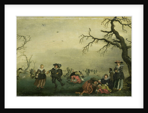 Ice Skaters by Adriaen Pietersz. van de Venne