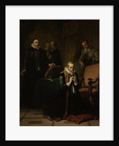 The last prayer of Johan van Oldenbarneveldt by Simon Opzoomer