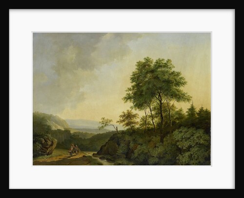 View in the Harz Mountains Germany by Cornelis François Roos