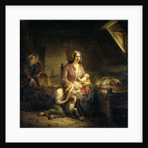 A Rich Lady Visits a Poor Family by Gerardus Terlaak