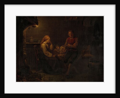 The ill child by Adolph Tidemand