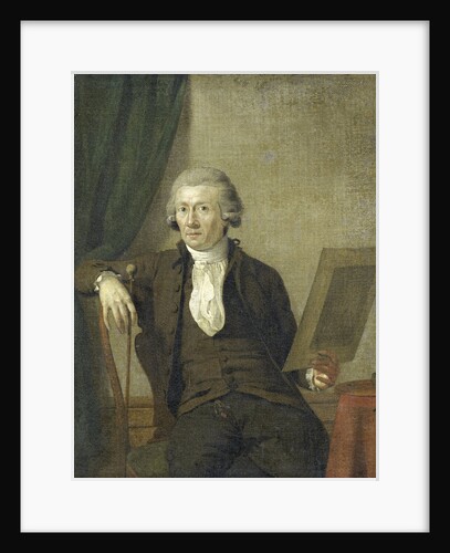 Portrait of Egbert van Drielst, Painter by Jan Ekels II