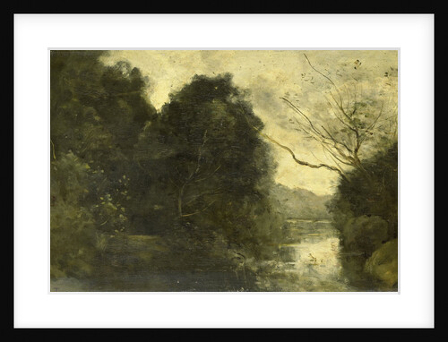 Forest pond by Camille Corot