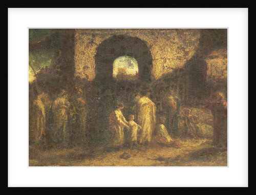 Christ blesses the children by Adolphe Joseph Thomas Monticelli