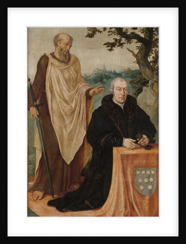 Portrait of the Donor Matelief Dammasz. with Saint Paul by Maarten van Heemskerck