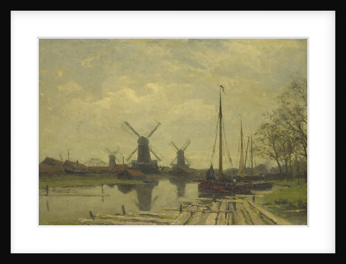 Waterway near the Baarsjes, Amsterdam, The Netherlands by Jan Hillebrand Wijsmuller