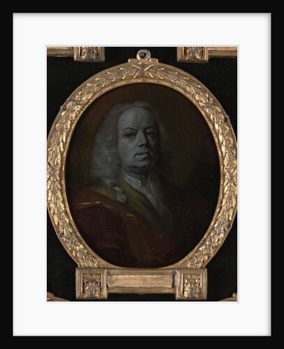 Portrait of Frans Greenwood, Miniaturist, Glass Engraver and Poet in Dordrecht by Aert Schouman