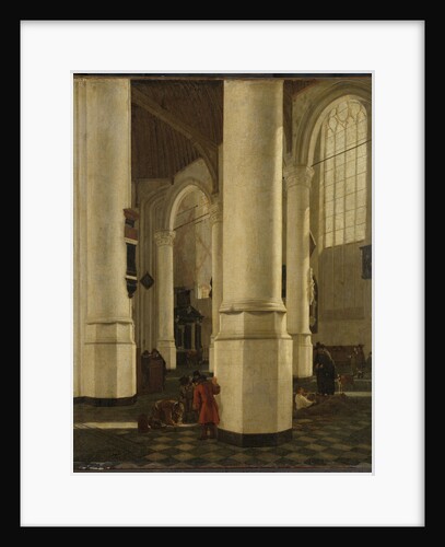 Interior of the Oude Kerk, Delft, with the Mausoleum of Pieter Pietersz Hein, Lieutenant-Admiral of Holland, The Netherlands by Hendrick Cornelisz. van Vliet