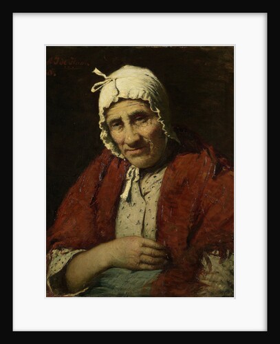 Old jewish woman by Meijer Isaäc de Haan