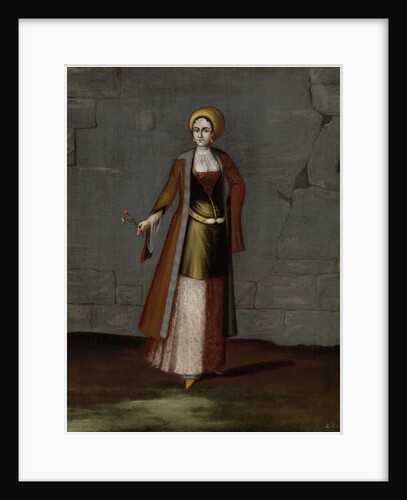 Woman from the Island of Tinos Greece by Workshop of Jean Baptiste Vanmour