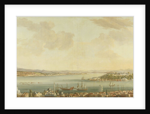 View of Constantinople (Istanbul) and the Seraglio from the Swedish Legation in Pera, Turkey by Antoine van der Steen