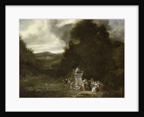 Party in Wooded Landscape by Anonymous