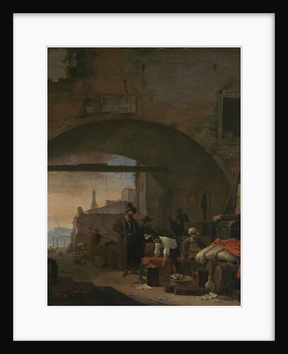 View of a Levantine Port by Thomas Wijck