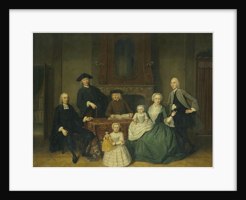 Portrait of the Brak Family, Amsterdam Mennonites by Tibout Regters