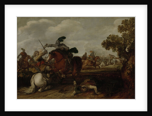 A Cavalry Charge by Jan Martszen de Jonge