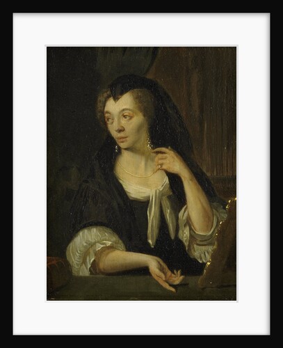 Portrait of Anna de Hooghe, the Artist's fourth Wife by Ludolf Bakhuysen