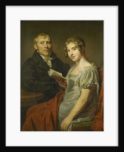 Portrait of Hendrik Arend van den Brink with his Wife Lucretia Johanna van de Poll by Louis Moritz