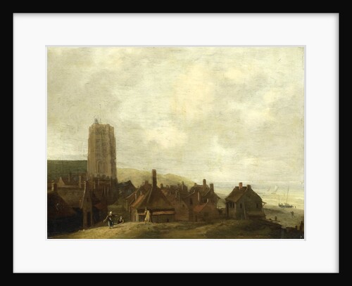 View of Egmond-aan-Zee, The Netherlands by Ludolf Bakhuysen
