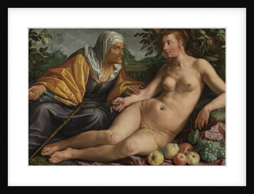 Vertumnus and Pomona by Hendrick Goltzius