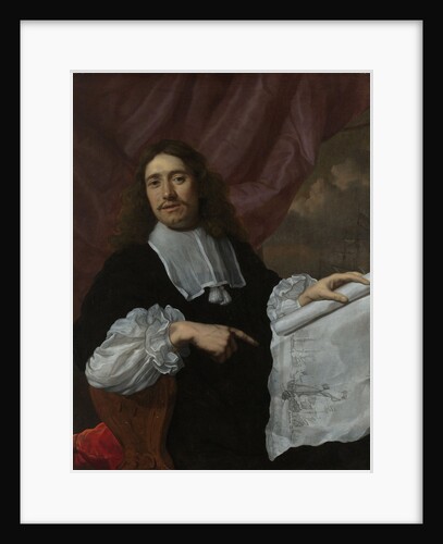 Portrait of the Painter Willem van de Velde II by Lodewijk van der Helst
