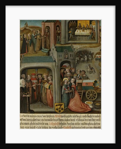 Four scenes from the legend of St Elizabeth of Hungary by Anonymous