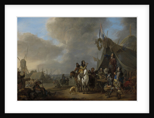 In Camp by Johannes Lingelbach
