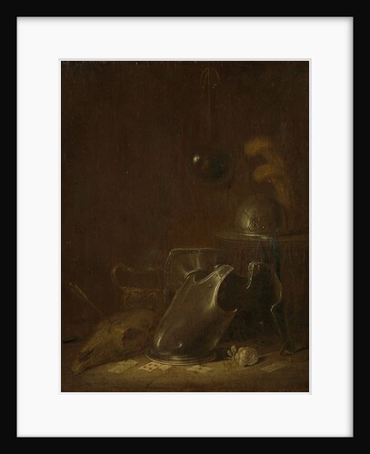 Still life with implements of war by Jan Jansz. Buesem