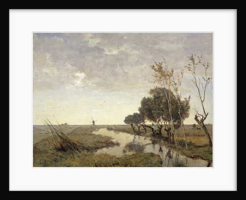 A wetering at Abcoude, The Netherlands by Paul Joseph Constantin Gabriël