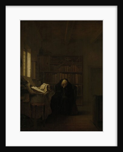 A Scholar in his Study (The Old Savant) by Salomon Koninck