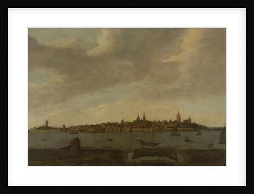 View of Heusden, The Netherlands by Monogrammist FK