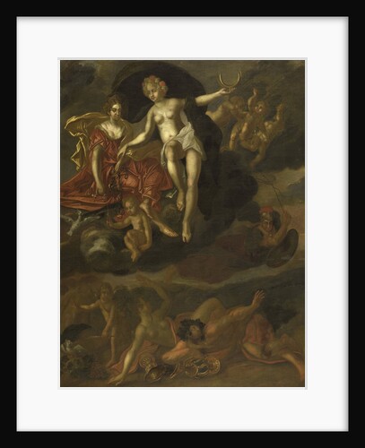 Diana and Virtus Punish Venus and Bacchus by T. van Malsen