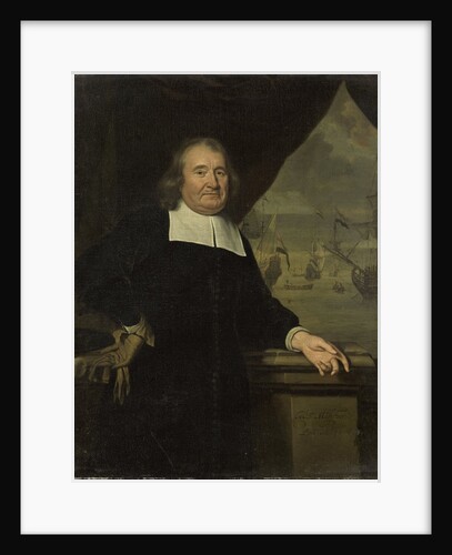 Portrait of a captain or ship-owner by Michiel van Musscher