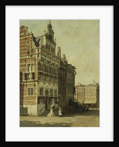 The town hall the Hague, The Netherlands by Johannes Christiaan Karel Klinkenberg